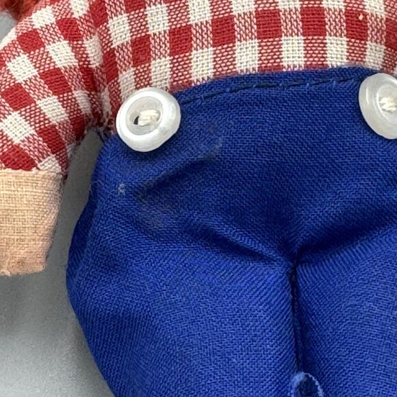 Vtg Knickerbocker Raggedy Andy and Raggedy Anne 6.5” Dolls Cloth Rag Doll Toys - Picture 12 of 12